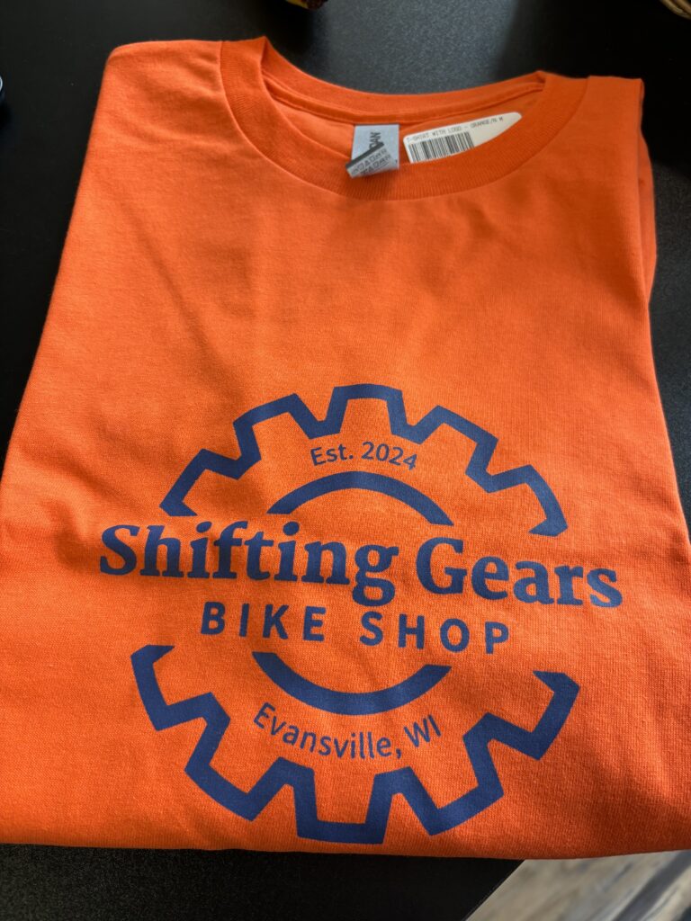 T-Shirt with logo - Orange/Navy