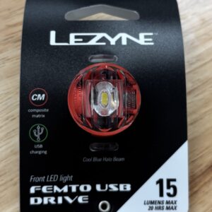 Lezyne Femto USB Drive - Front Light - Red - 15 lumens