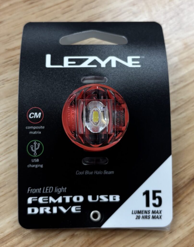 Lezyne Femto USB Drive - Front Light - Red - 15 lumens