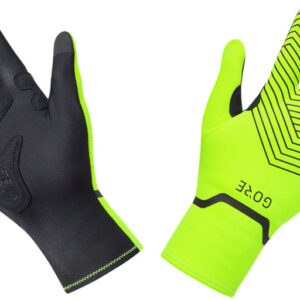 Gorewear C3 Gore Tex Infinium Stretch Mid Gloves - Neon Yellow/Black Full Finger Small