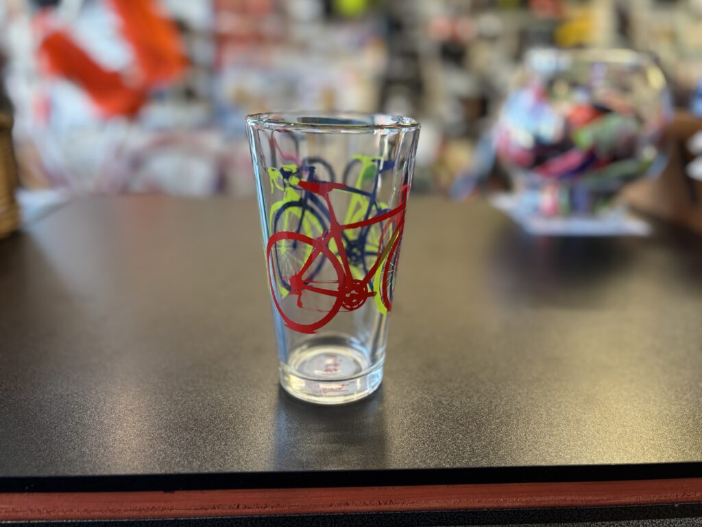 Vital Industries - Bike Print Glasses - 16 oz Pint