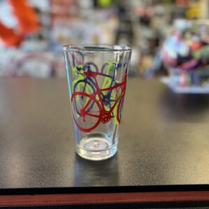 Vital Industries - Bike Print Glasses - 16 oz Pint
