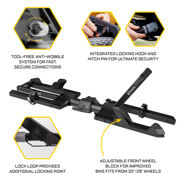 Saris SuperClamp G4 2-Bike Hitch Rack - Image 2