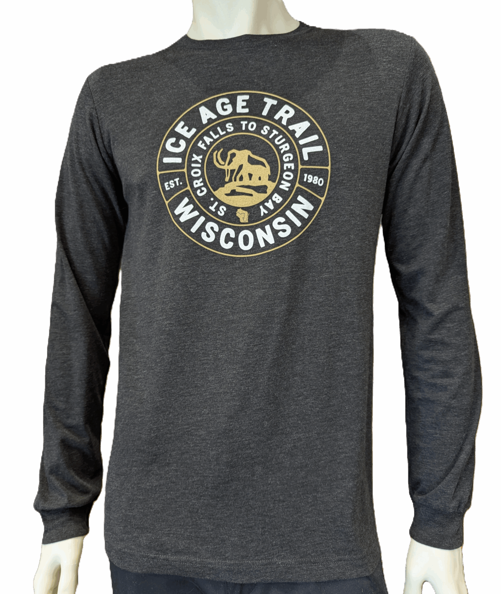 Ice Age Trail Alliance - Long Sleeve T-Shirt - Charcoal