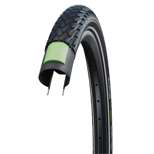 Schwalbe - Green Marathon Tire Greenguard Addix Eco Wire Black/Reflective - 27.5X2.15