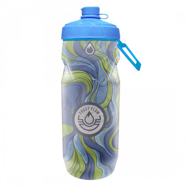 Frostflow 20Oz Insulated Psychedelic Swirl Bottle Blue