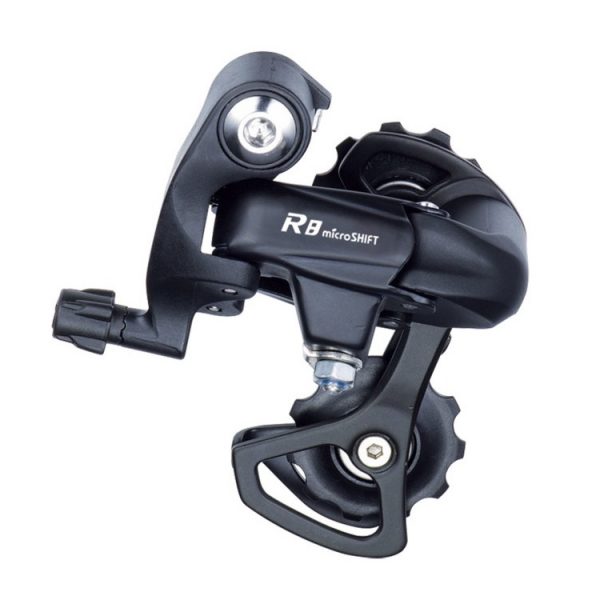 Microshift R8 Rear Derailleur - 8/9 Speed Long Cage Black