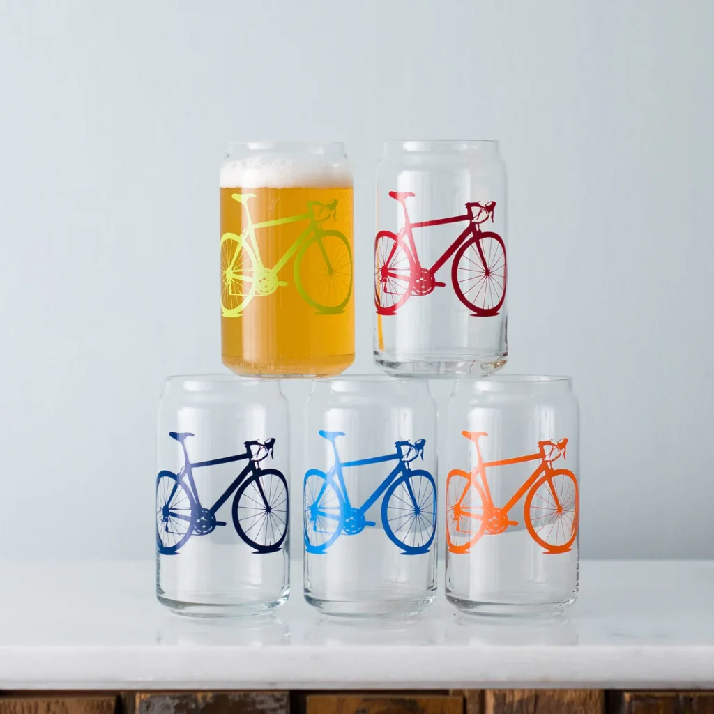 Vital Industries - Bike Test Print Glasses - Can Pint